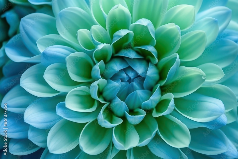 Blue-green chrysanthemum flower close-up. Macro shot Blue-green chrysanthemum flower close-up. Macro shot