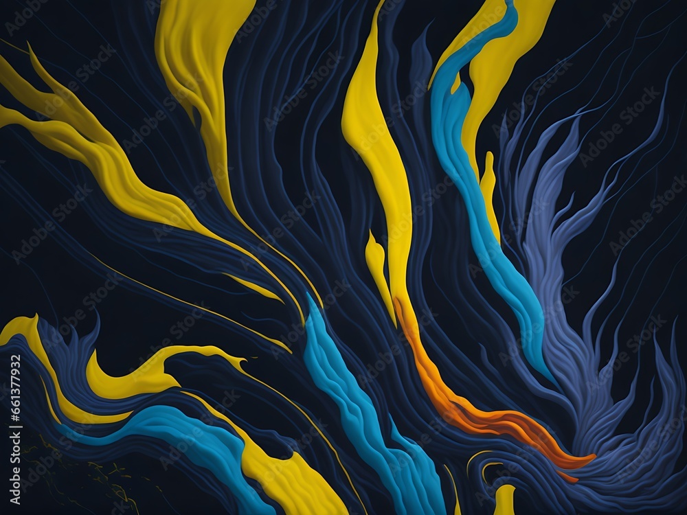 Brash old painted wall Background  Generative Ai