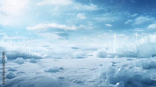 Winter snow iceland isolated background. AI generated image © prastiwi
