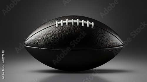 American football ball, black color, special for superbowl sunday. generative ai