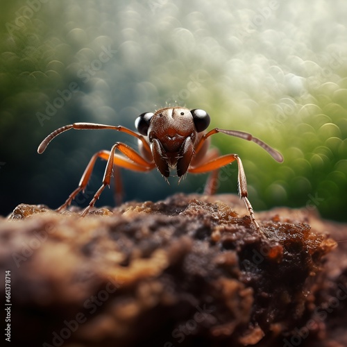 ant on the ground, macro shot of an ant © Samuel