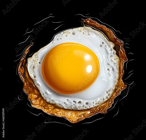 fried eggs  breakfast food background
