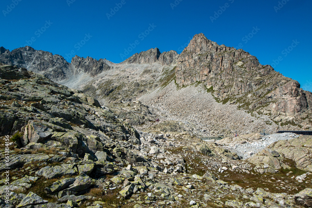 Passo del Tonale in Trentino, a tourist town for winter sports