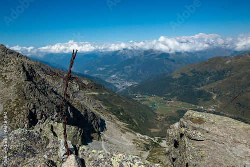 Passo del Tonale in Trentino, a tourist town for winter sports