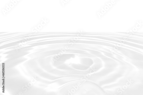 Defocus blurred transparent white colored clear calm water surface texture with splashes reflection. Trendy abstract nature background. Water waves in sunlight with copy space. Blue watercolor shine.