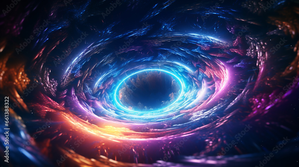 a fairy-tale galaxy in space is spinning into a spiral. ai generative a fairy-tale galaxy in space is spinning into a spiral. ai generative