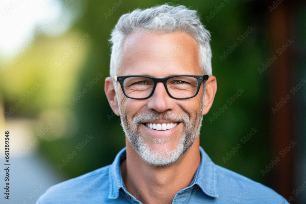 Portrait of smiling senior man wearing casual clothes. Portrait of smiling senior man wearing casual clothes.