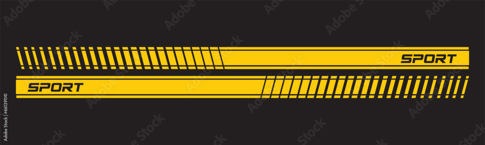 Side body vector stripes decal Side body vector stripes decal