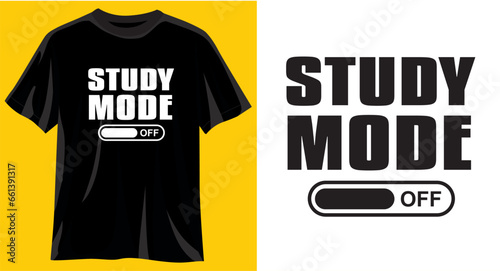 t shirt design concept study mode on