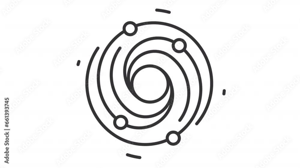 Set of black icon animations representing space, HD video with transparent background, seamless loop 4K video. Set of black icon animations representing space, HD video with transparent background, seamless loop 4K video.
