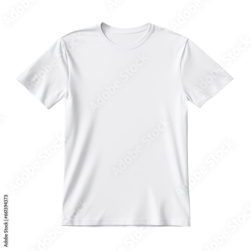 white T-shirt isolate mockup on transparent background