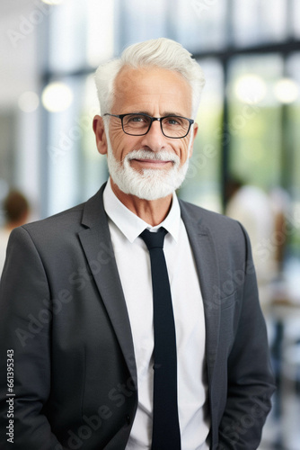 Mature business man in office.