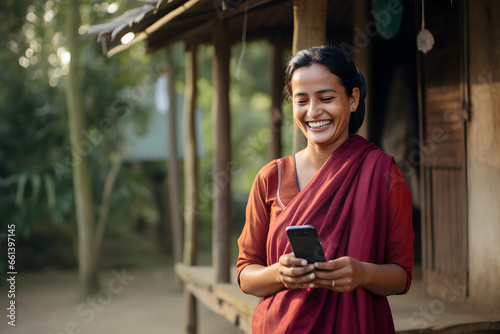  Empowered Bangladeshi Woman Sparking Village Connection photo