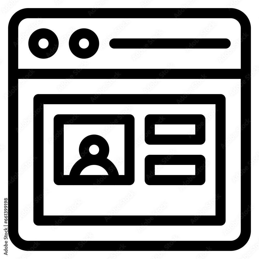 Vector Icon Account, User, SEO, Web, Browser Vector Icon Account, User, SEO, Web, Browser
