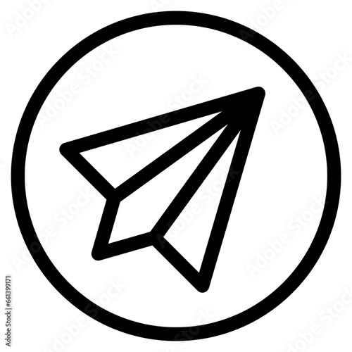 Vector Icon Send, Plane Paper, Email, Sending, Communication