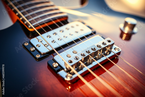 Seven strings electric guitar