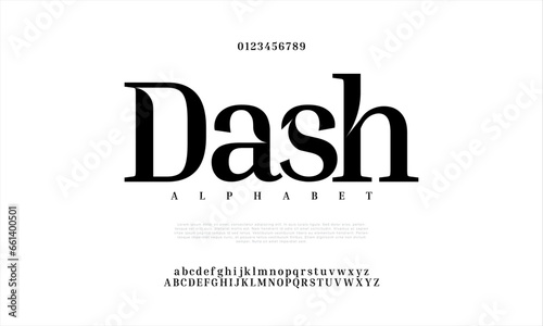 Dash creative modern urban alphabet font. Digital abstract moslem, futuristic, fashion, sport, minimal technology typography. Simple numeric vector illustration