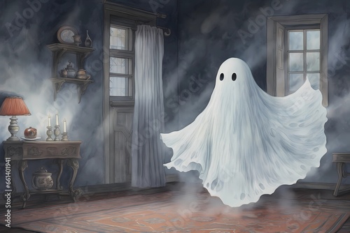 ghost image, halloween background, © Nikita44