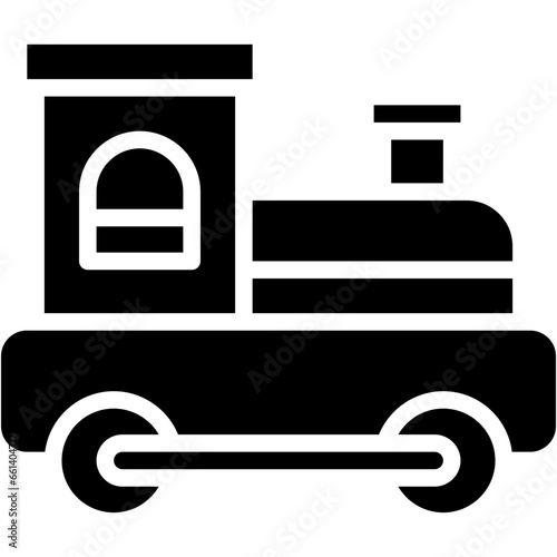 Vector Icon Train Toy, Childhood, Toy, Train, Transport, Kids Game