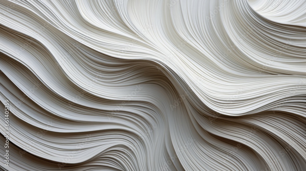 Abstract white wave background, flow like water Abstract white wave background, flow like water