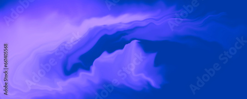 Abstract Blue Background with Multicolor Fluid Blend Paint Art with Gradient.