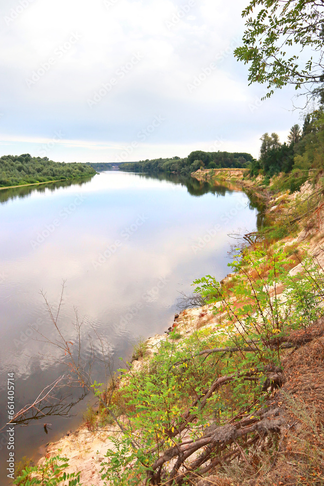 View of Desna River in Chernihiv Oblast, Ukraine