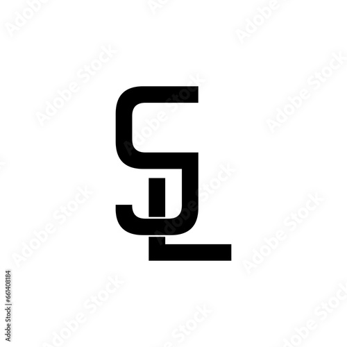 cjl typography letter monogram logo design