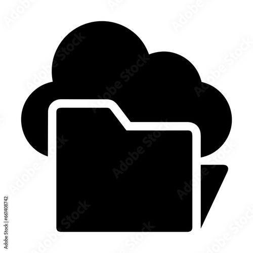 Cloud storage icon symbol vector image. Illustration of the database server hosting cloud system digital design image