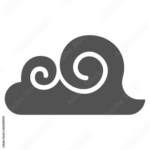 Cloud storage icon symbol vector image. Illustration of the database server hosting cloud system digital design image