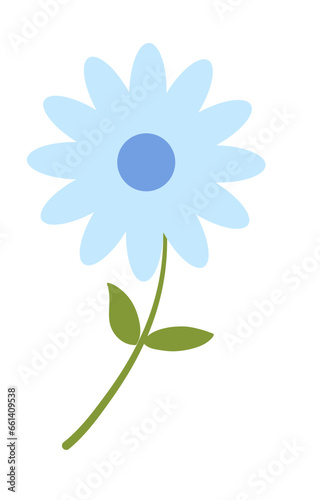 Blue Daisy Flower