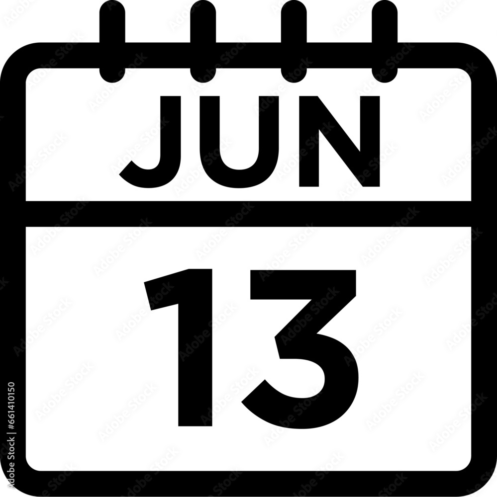 06-June - 13 Line Black Icon pictogram symbol visual illustration 06-June - 13 Line Black Icon pictogram symbol visual illustration