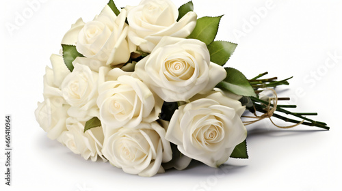 Elegant Bouquet Of White Roses