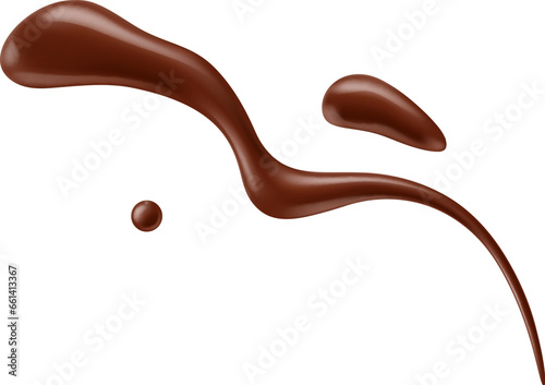 Chocolate sauce syrup drop, temptation delight