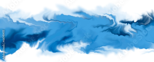 Abstract Blue Background with Multicolor Fluid Blend Art Paint with Gradient.