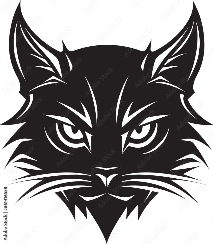 Elegant Cat Profile Graphic Design Moonlit Meow Black Cat Logo Elegant Cat Profile Graphic Design Moonlit Meow Black Cat Logo