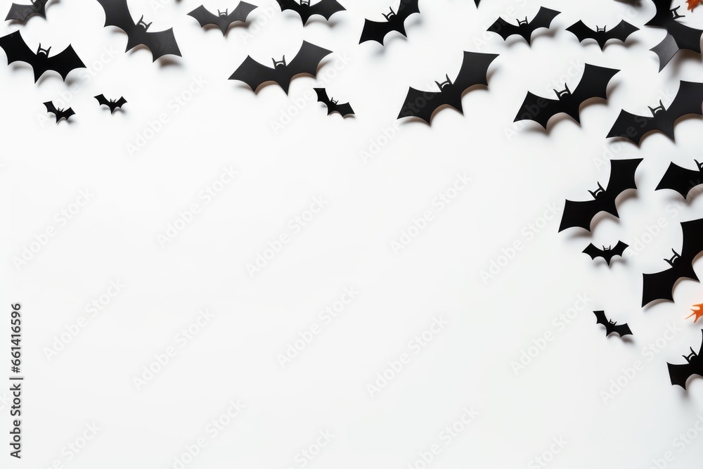 Naklejka premium Halloween black bats