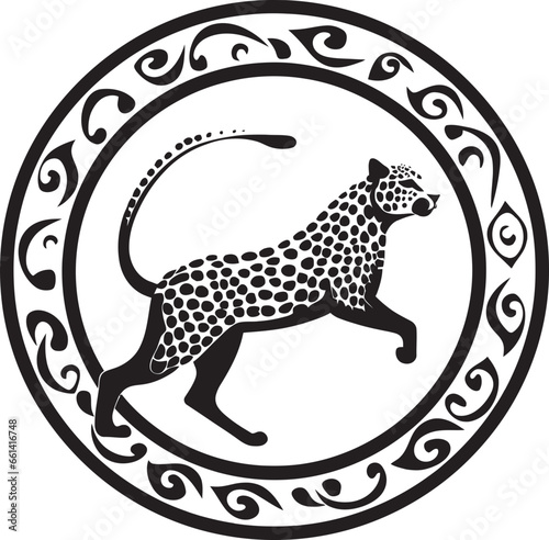 Eyes of the Cheetah Logo of Grace Silhouette of a Whiskered Speedster