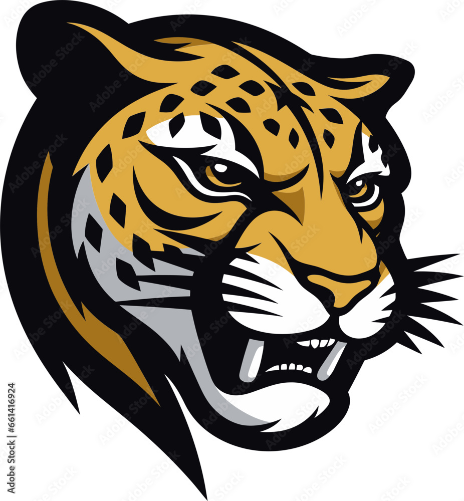 Obraz premium Sleek and Fierce Black Cheetah Emblem Abstract Cheetah Grace in Monochrome