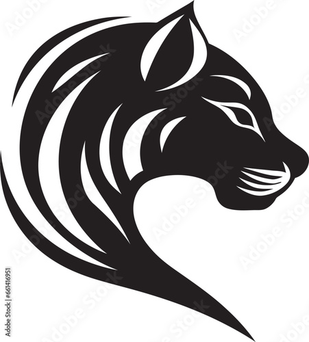 Graceful Tail Vectorized Cheetah Crest Shadowy Paws Abstract Cheetah Design