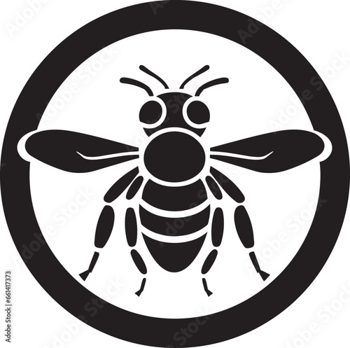 Vectorized Stingers and Wings Aggressive Artistry Abstract Hornet Impression