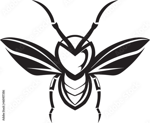 Contemporary Hunter Mark with Stingers Minimalistic Stinging Aviator Stealthy Branding
