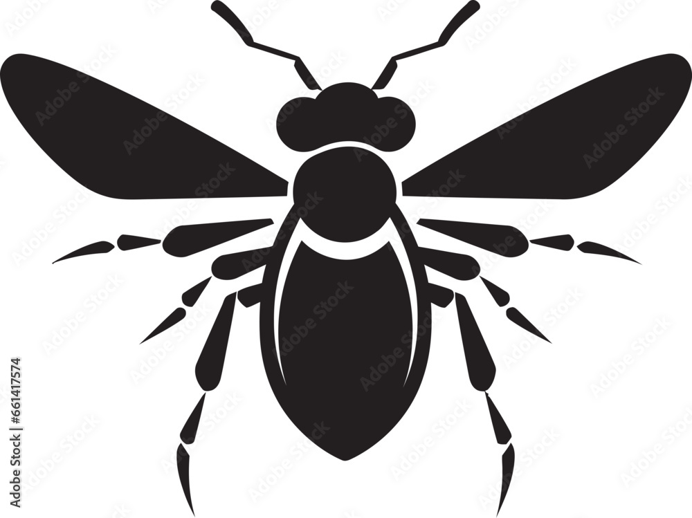 Winged Warrior Hornet Logo Stinging Swirl Vector Art Winged Warrior Hornet Logo Stinging Swirl Vector Art