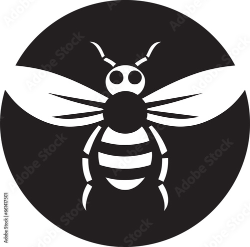 Hornets Stingers in Vector Form Abstract Stinging Artistry in Black