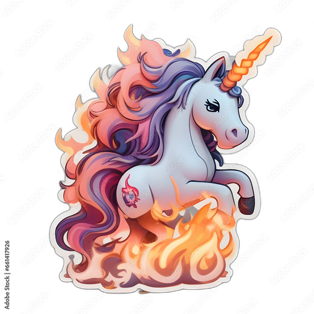 cute unicorn on fire cute unicorn on fire