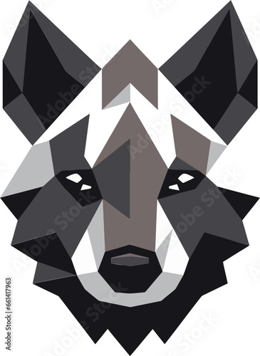 Sleek and Cunning Emblem of Ferocity Nocturnal Hunter in Monochrome Majesty