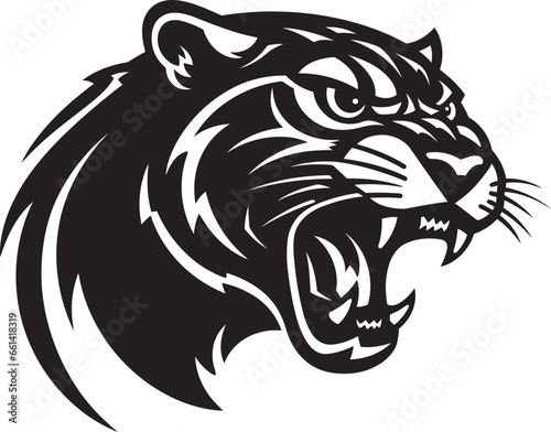 Abstract Elegance of the Stalker Eyes of the Roaring Predator