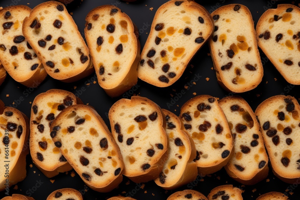 Italian sweet bread seamless pattern