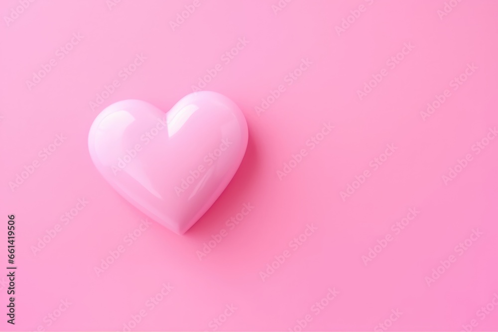 Pink heart on a pink background