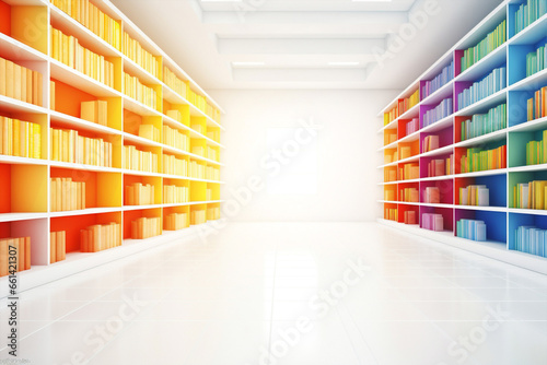 Knowledge interior library education bookshelf book shelf public