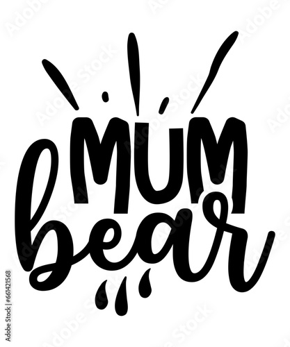 mum bear svg 